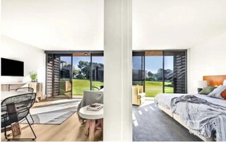 1 bedroom, premium bedding, down comforters, individually decorated