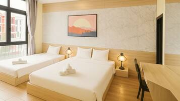 Family Triple Room | Egyptian cotton sheets, premium bedding, memory foam beds, minibar