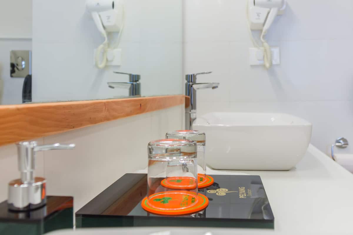 Free toiletries, hair dryer, bathrobes, slippers