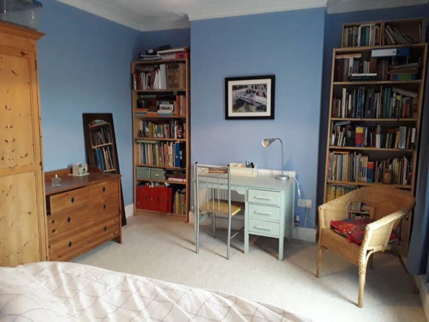 Workspace in bedroom