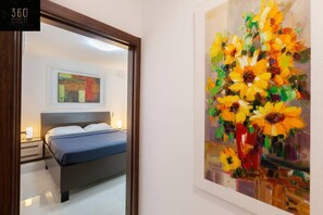 Desk, iron/ironing board, travel crib, free WiFi