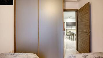 Desk, iron/ironing board, travel crib, WiFi (free)