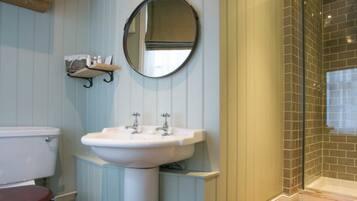 Hair dryer, towels