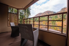 Blick vom Balkon