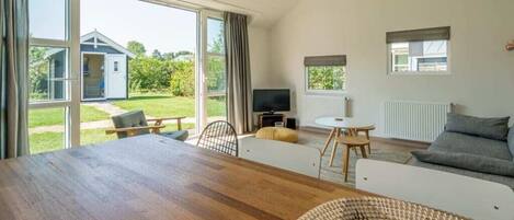 TV, DVD player, stereo