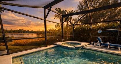 20 mins Disney, Private Heated Pool & Spa, Games Room, Spacious, Good for Groups
