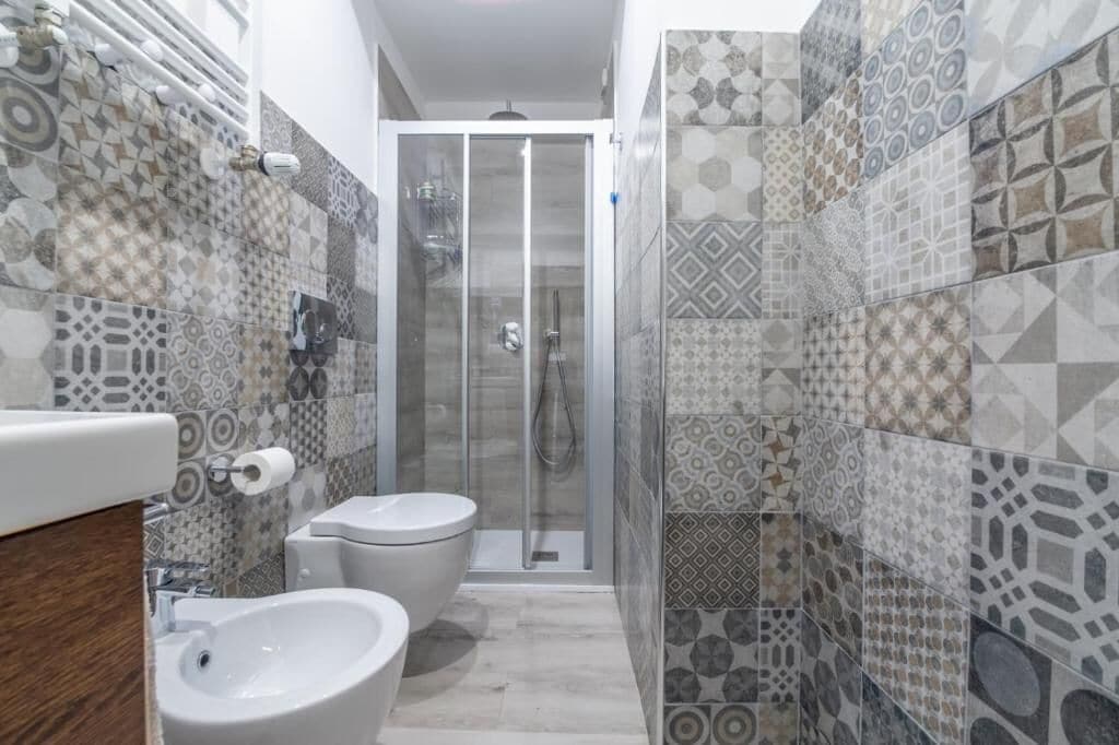 Shower, rainfall showerhead, hair dryer, bidet