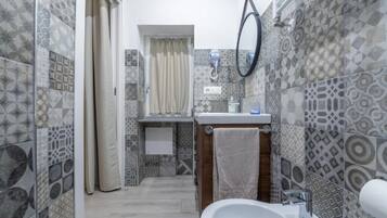 Shower, rainfall showerhead, hair dryer, bidet