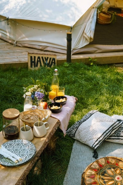Glamping in Stunning Bell Tent in Bohemia