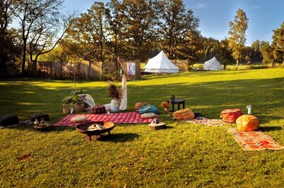 Glamping in Stunning Bell Tent in Bohemia