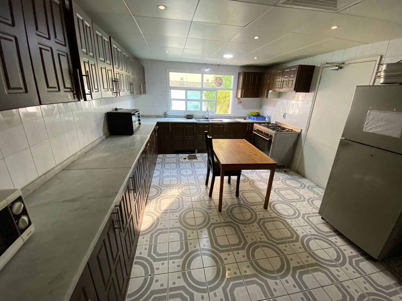 Shared fridge, microwave, oven