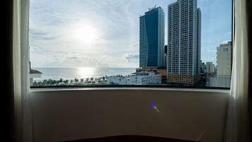 Panorama-studiosuite - havudsigt | Egyptiske bomuldslagner, premium-sengetøj, dundyner