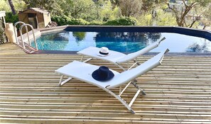 Piscine extérieure, piscine chauffée