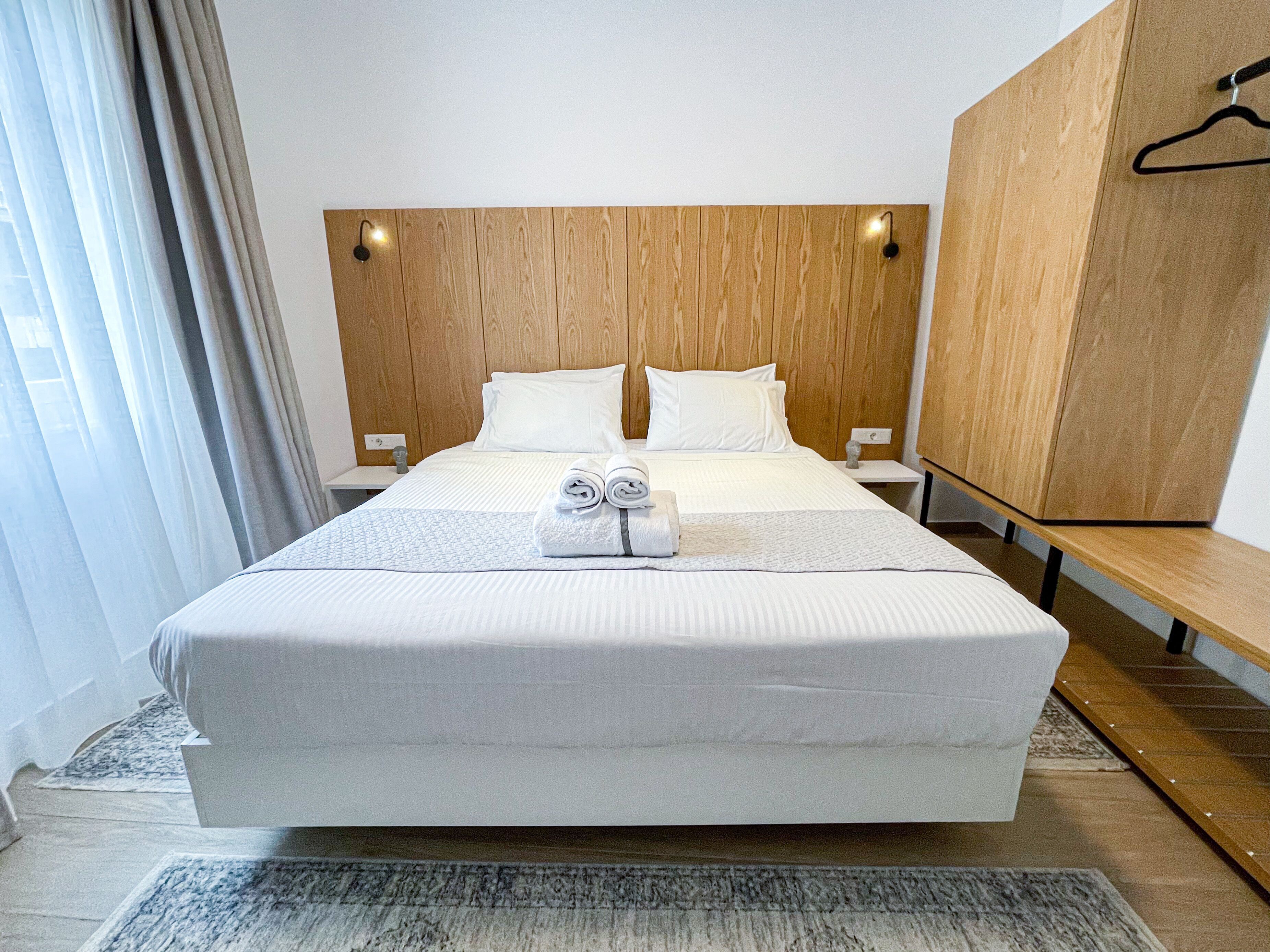 Premium bedding, memory-foam beds, in-room safe, individually decorated