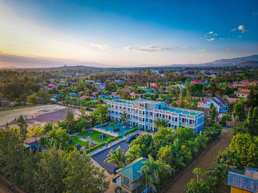 Facciata della struttura