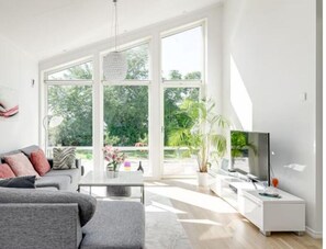 Deluxe villa, 4 slaapkamers | Woonruimte