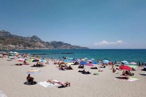 Sun loungers, beach towels