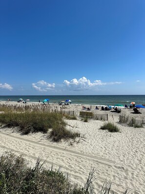 On the beach, sun loungers - Oceanfront Resort w Water Park/Amazing Ocean Views! (Myrtle Beach)