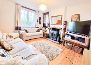Fernseher, Kamin