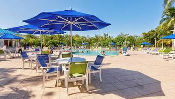 Een verwarmd zwembad