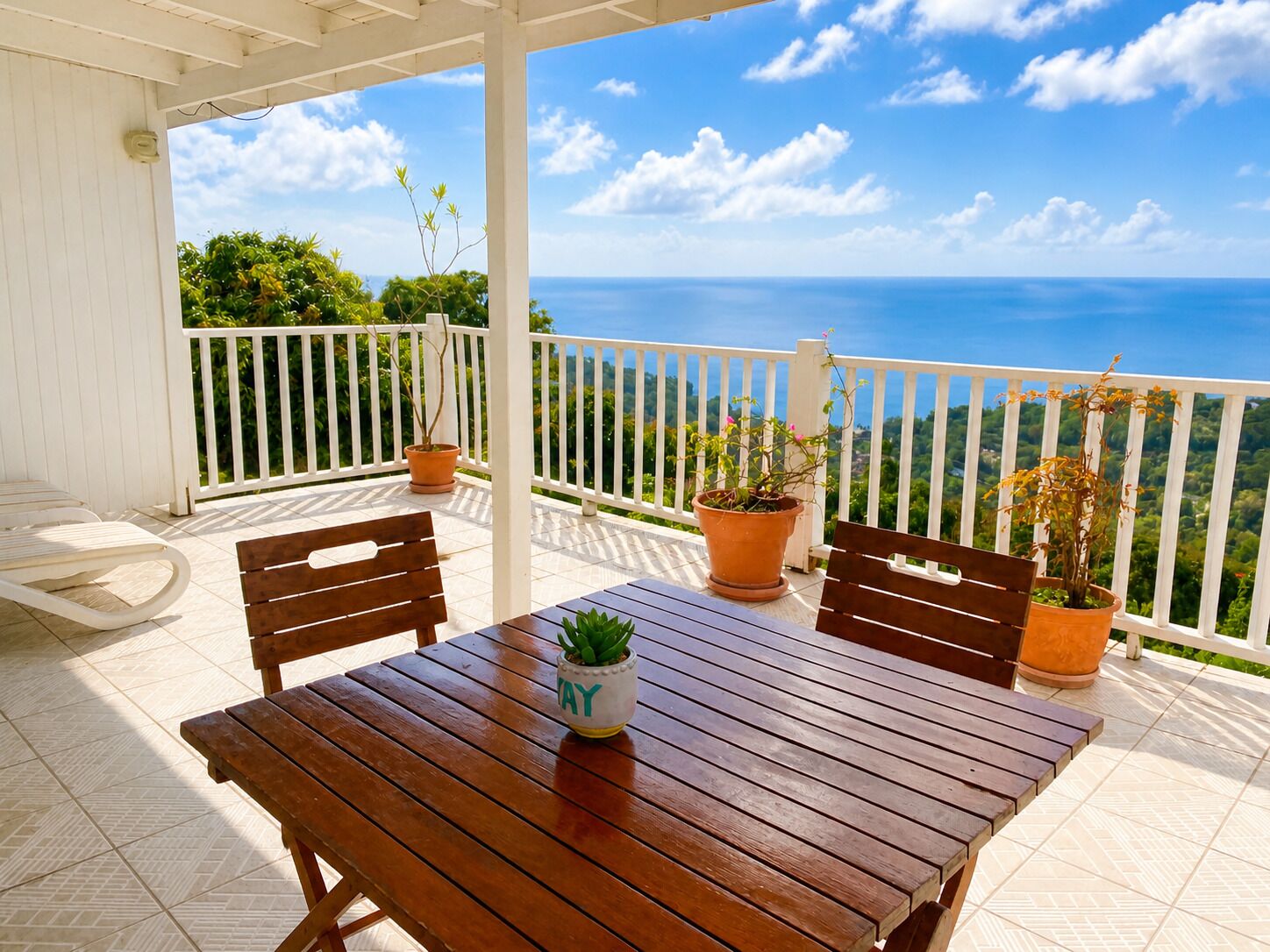Premier Apartment, 2 Bedrooms, Balcony, Sea View | Terrace/patio