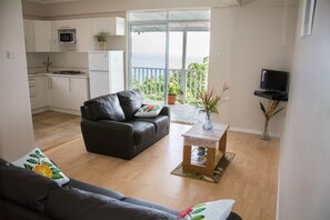 Comfort Apartment, 2 Bedrooms, Balcony, Sea View | Living area - Morne SeaView Apartments (Castries)