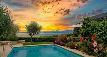 Regarda - Luxury "Villa Orizzonti" mit privatem Pool und traumhaftem Seeblick
