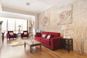 TV, DVD player, books, stereo - Sant Pau 5 - Superb 3-bedroom apartment in central Barcelona (Barcelona)