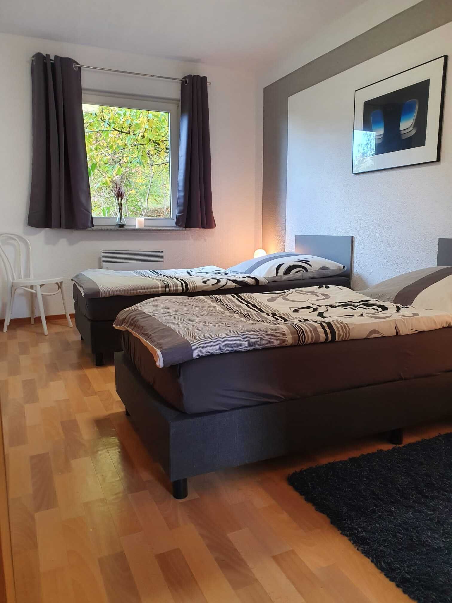 2 habitaciones, cuna de viaje y wifi gratis 