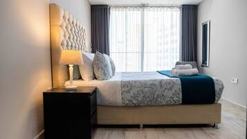 2 slaapkamers, een strijkplank/strijkijzer, wifi, beddengoed