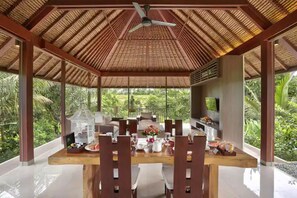 Dining - UB2009 - Peaceful 2 Bedroom Suite Villa in Gianyar (Bali)