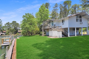 Exterior - Langtree | Oyster Bay Water Views w/ Private Dock for Boats, Screened Porch, Decks & Pet Friendly (Chincoteague Island)