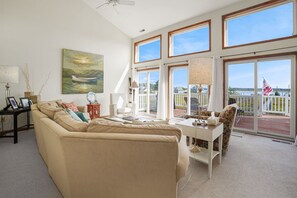 TV, DVD player - Return | Waterfront Views, 600' Pier, Decks, Boat-Friendly, Lighthouse + Wildlife Vistas (Chincoteague Island)