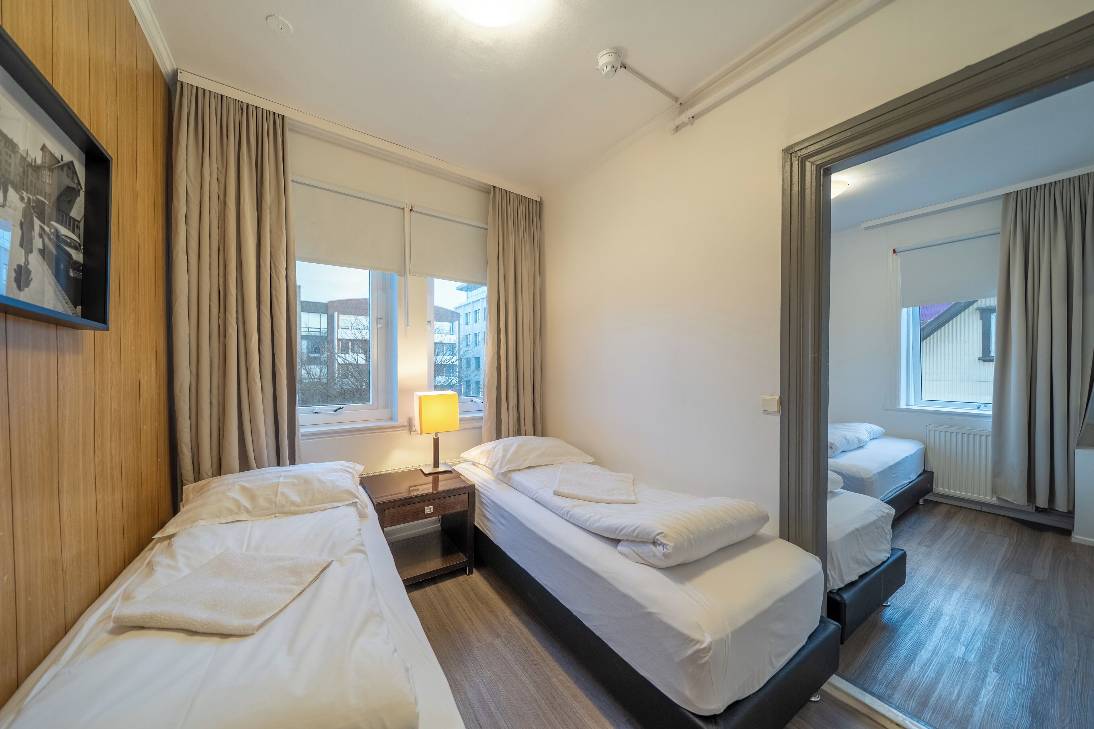 Tomannsrom – basic, delt bad | Wi-fi (inkludert) og sengetøy