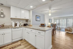 Condo, 2 Bedrooms | Private kitchen | Fridge, coffee/tea maker, toaster