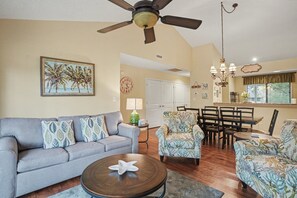 Villa, 3 Bedrooms | Living area - Updated 3 Bedroom Bathroom Villa, 13D Richmond Park Villa (Myrtle Beach)