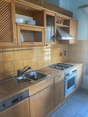 Kühlschrank, Ofen, Herdplatte, Geschirrspüler