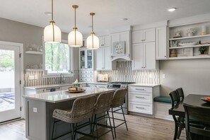 Fridge, microwave, oven, stovetop - Custom Home Under the Dome -- Walk to Campus! (South Bend)