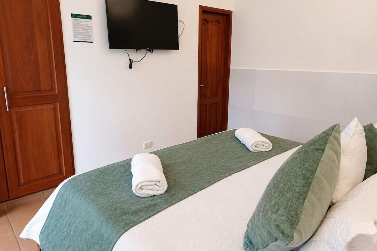 Premium bedding, down comforters, WiFi (free), bed sheets