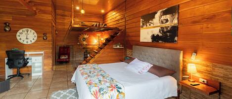 Bungalow El Colibri | 1 quarto, cortinas blackout, Wi-Fi de cortesia, roupa de cama