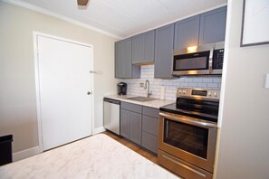 Studio | Private kitchen | Fridge, oven, coffee/tea maker, toaster - Westward Ho 408 Condo by RedAwning (Ocean City)
