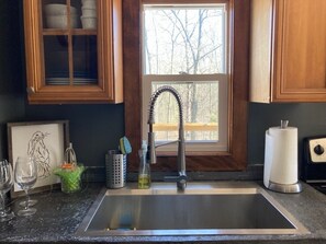 Interior - Cozy Cabin in the Woods ,Pet-Friendly! Treehouse feel on the large deck! Pool! (Goreville)