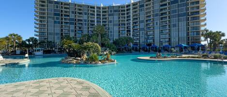 A heated pool