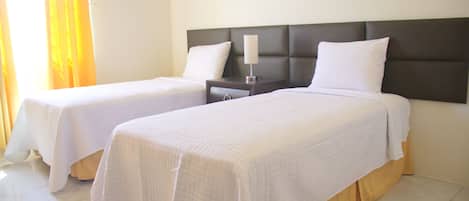 2 bedrooms, in-room safe, iron/ironing board, WiFi