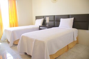 2 bedrooms, in-room safe, iron/ironing board, WiFi