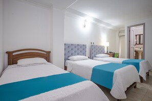 Desk, free WiFi, bed sheets