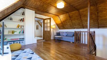 智能电视、壁炉、书