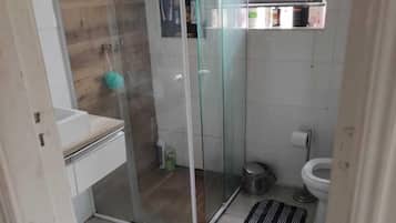 Bathtub, hair dryer, bidet
