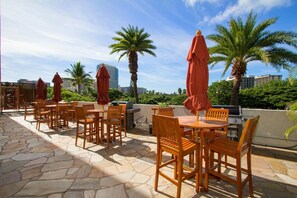 屋外ダイニングエリア