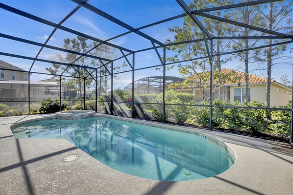 A heated pool